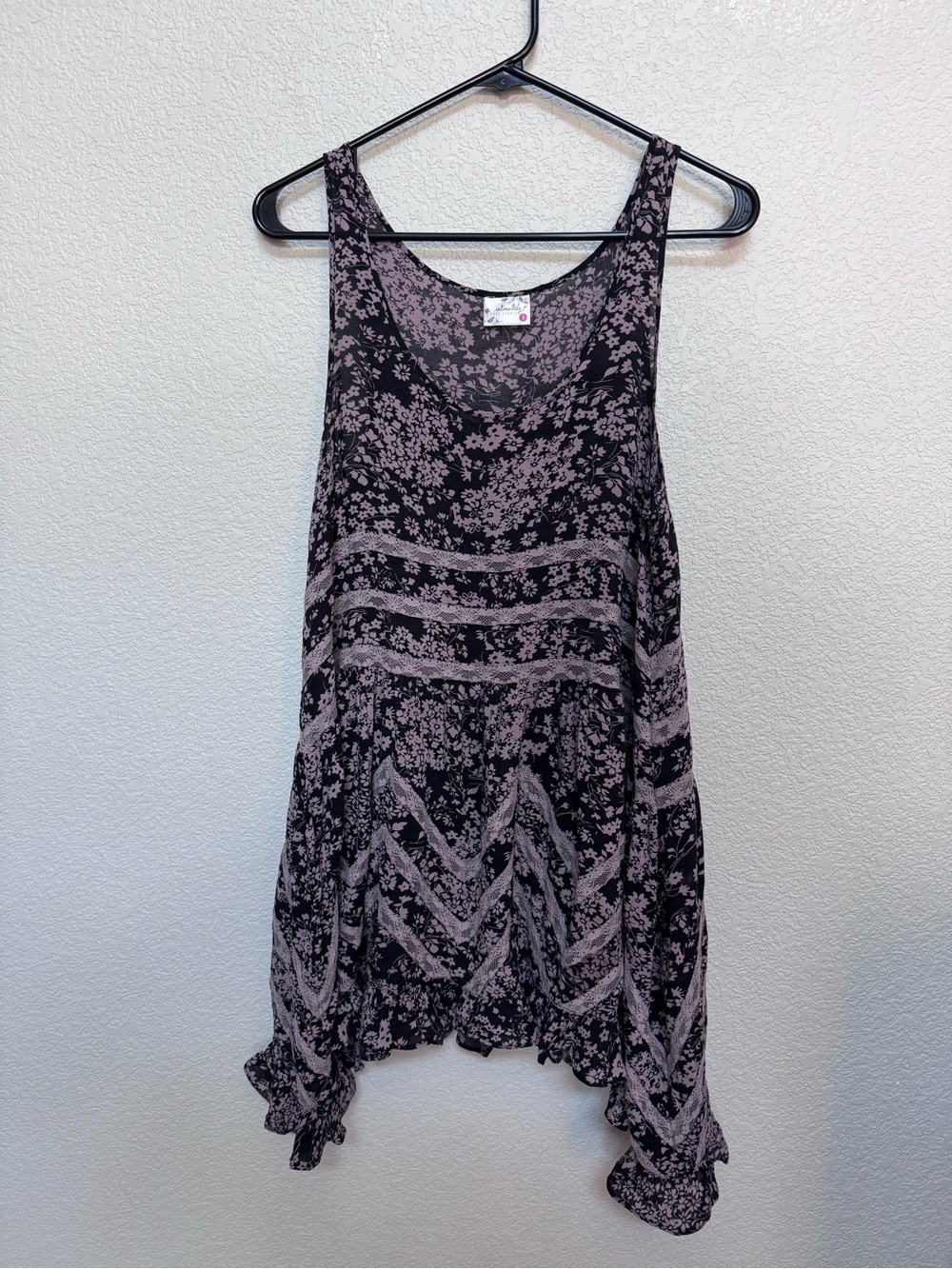 Free People Voile Lace Ruffle Slip Dress Women’s S Boho Fairycore
